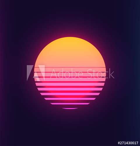 Vintage Colorful Retro Sunset Vaporwave Synthwave Styled 480x500 Vintage Colorful Retro Sunset Vaporwave Synthwave Styled