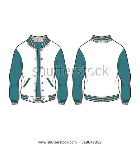 Varsity Jacket Template Vector at Vectorified.com | Collection of ...