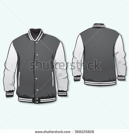 Varsity Jacket Template Vector at Vectorified.com | Collection of ...