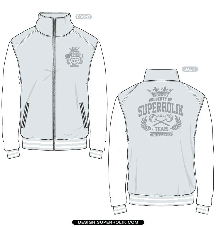 Varsity Jacket Template Vector at Collection of