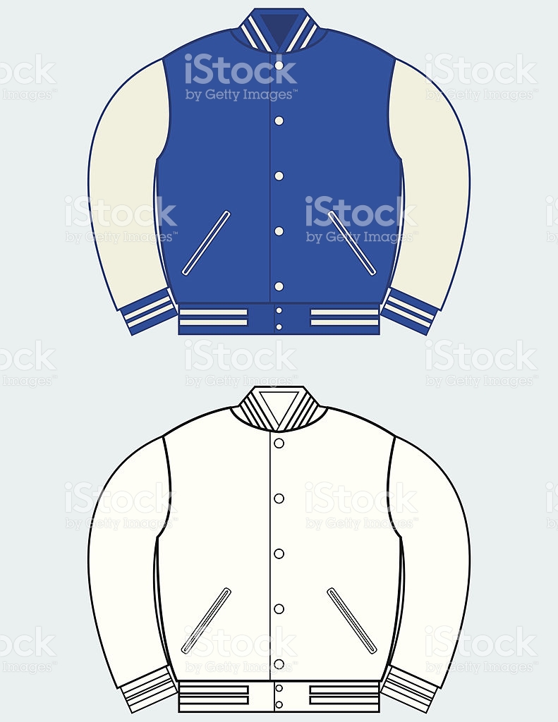 Varsity Jacket Template Vector at Vectorified com Collection of