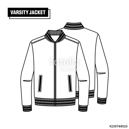 Varsity Jacket Vector at Vectorified.com | Collection of Varsity Jacket ...