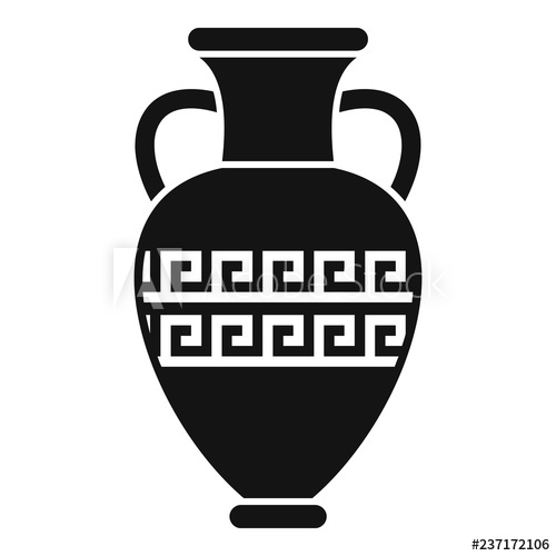 500x500 Ancient Vase Icon Simple Illustration Of Ancient Vase Vector Icon