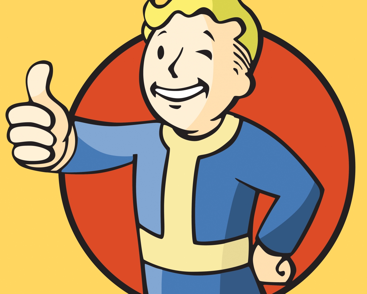 1280x1024 Free Download Vault Boy Vector