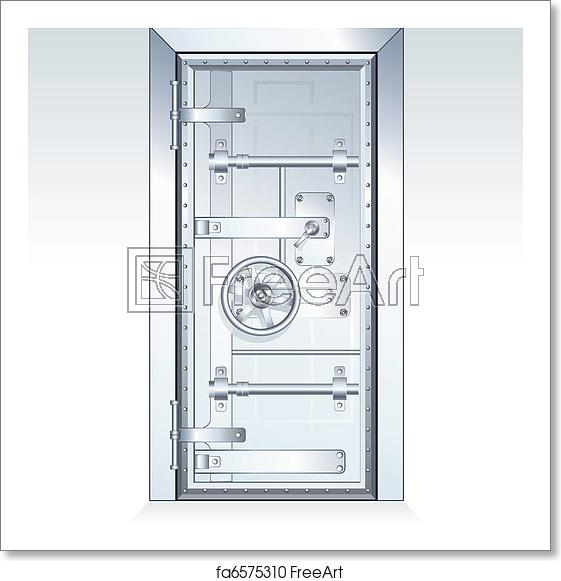 561x581 Free Art Print Of Bank Vault Bank Vault Door Scalable Vector