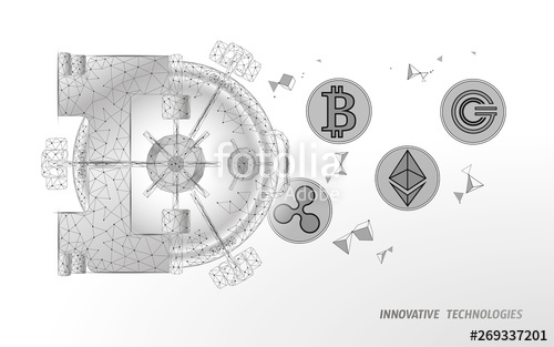 500x313 Low Poly Blue Banking Vault Door Privacy Data Safety Storage