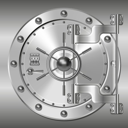 450x450 Bank Vault Door Royalty Free Vector Graphics
