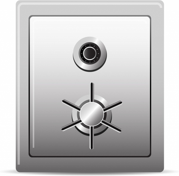 600x588 Safe Door Free Vector In Adobe Illustrator