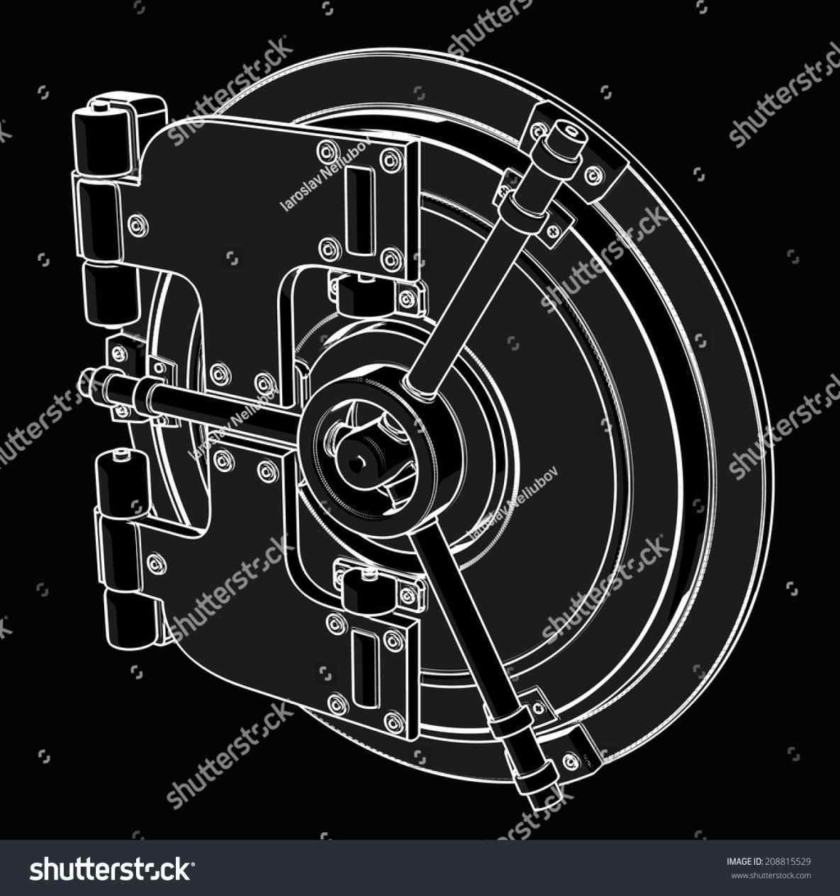 1185x1264 Safe Bank Vault Stock Vector Shutterstock Closed U Photo Bigstock