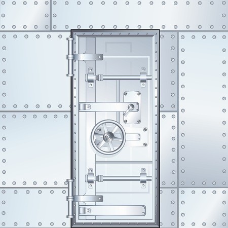 450x450 Closed Bank Vault Door Vector Design Illustration Royalty Free