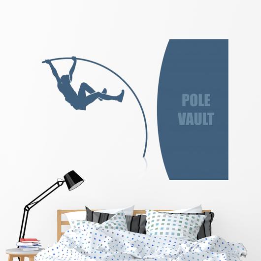 530x530 Pole Vault Vector Illustration Wall Mural