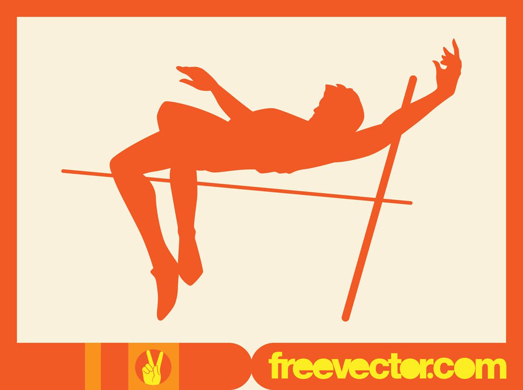 1024x765 Pole Vault Vector Vector Art Graphics