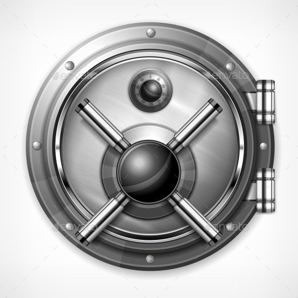 590x590 Bank Vault On White Banks Vault Banks Vault, Vaulting, Vector