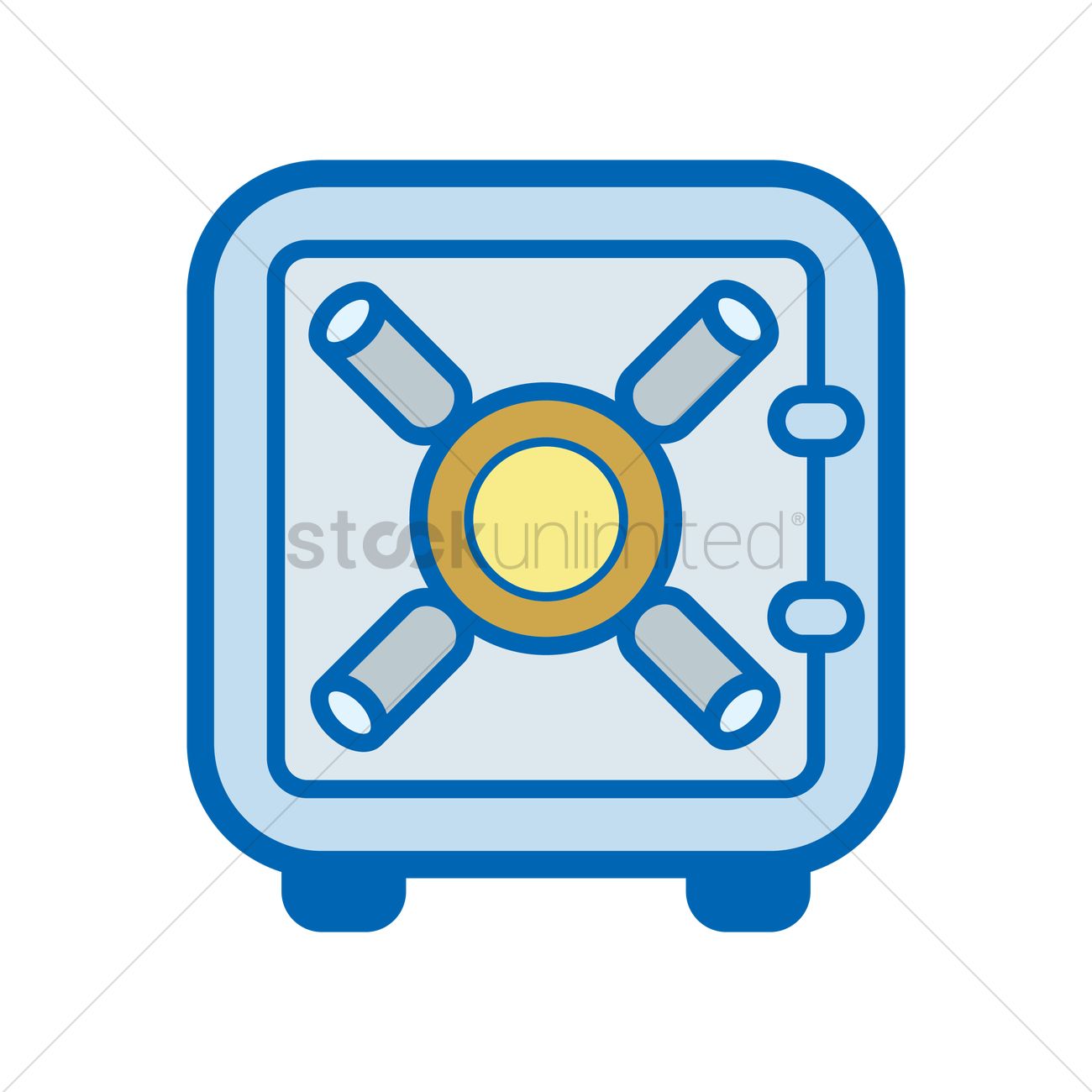 1300x1300 Free A Security Vault Vector Image