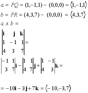 303x321 A Find The Vector Orthogonal To The Plane Through The Points