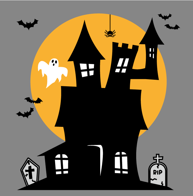 Freebies Vector Haunted House 676x686 Freebies Vector Haunted House