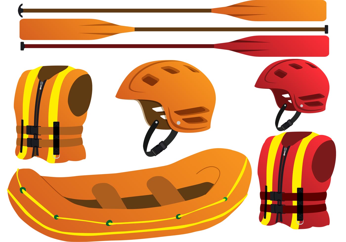 1400x980 Rafting Boat Free Vector Art