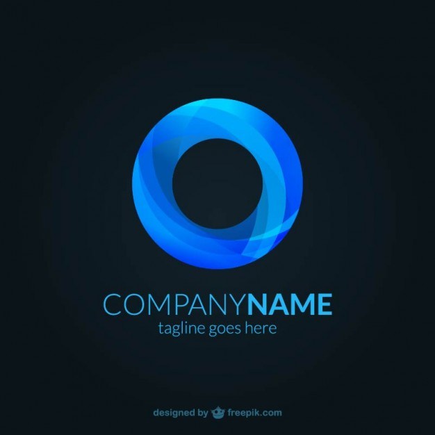 626x626 Blue Abstract Logo Template Free Vector