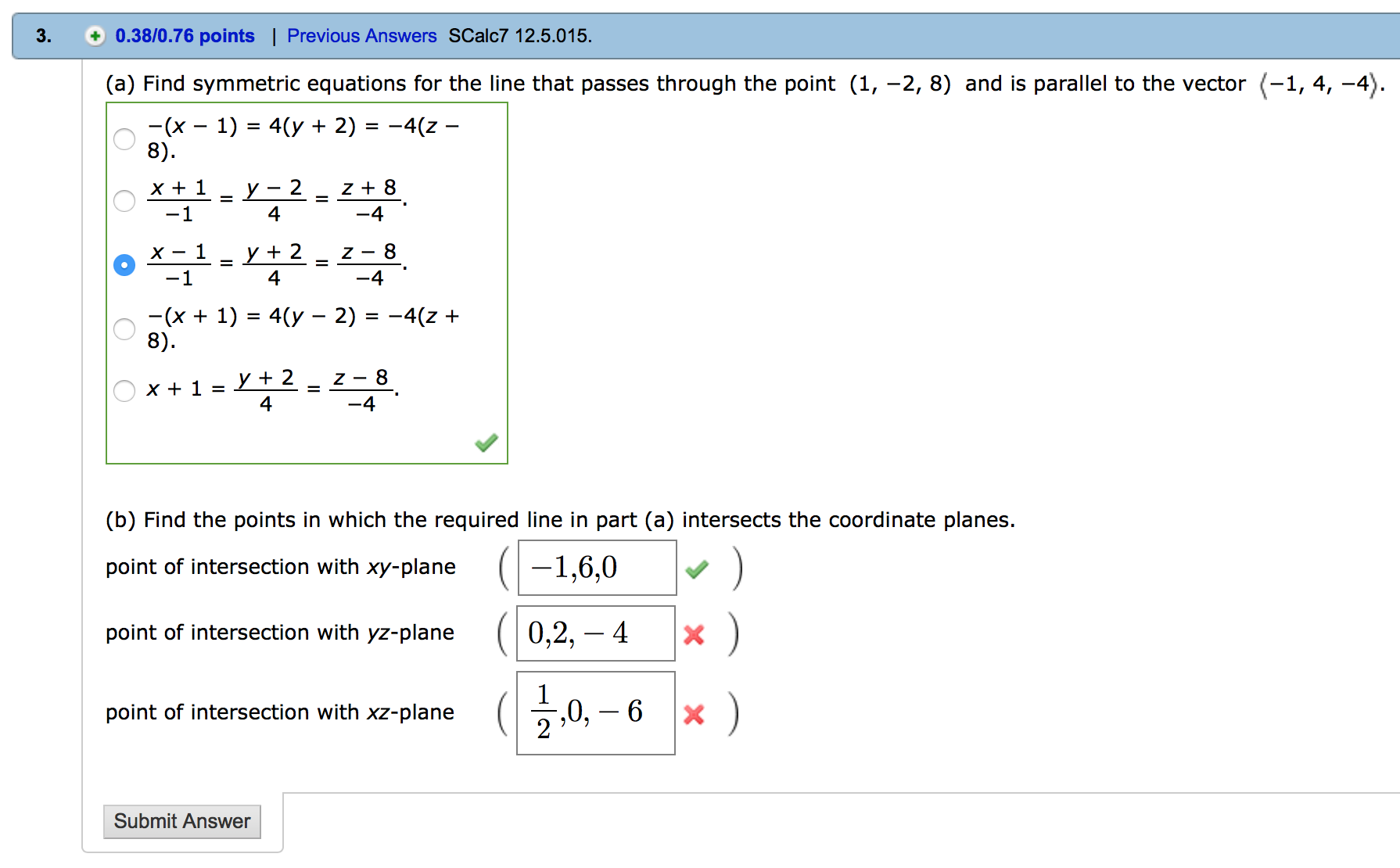 1790x1110 Solved Find Symmetric Equations For The Line That Passes