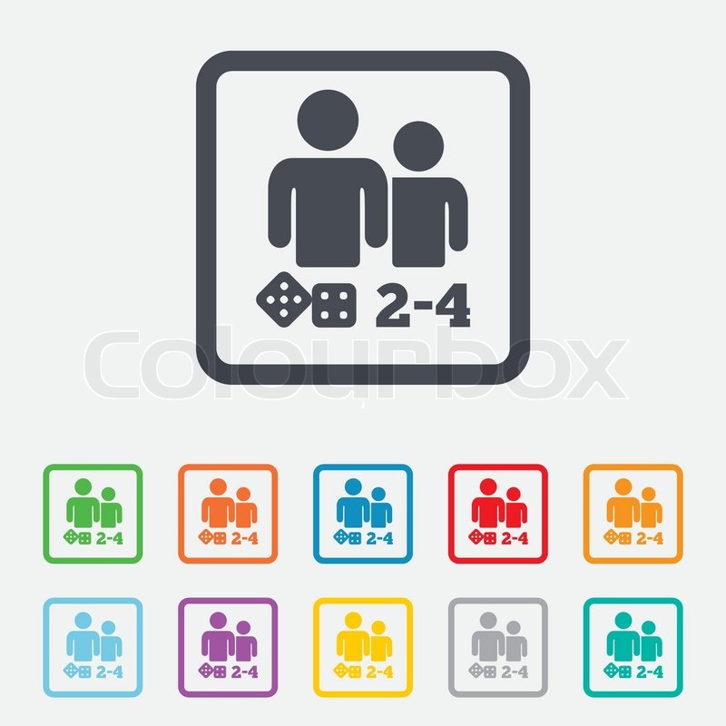 800x800 Board Games Sign Icon From Two To Stock Vector Colourbox