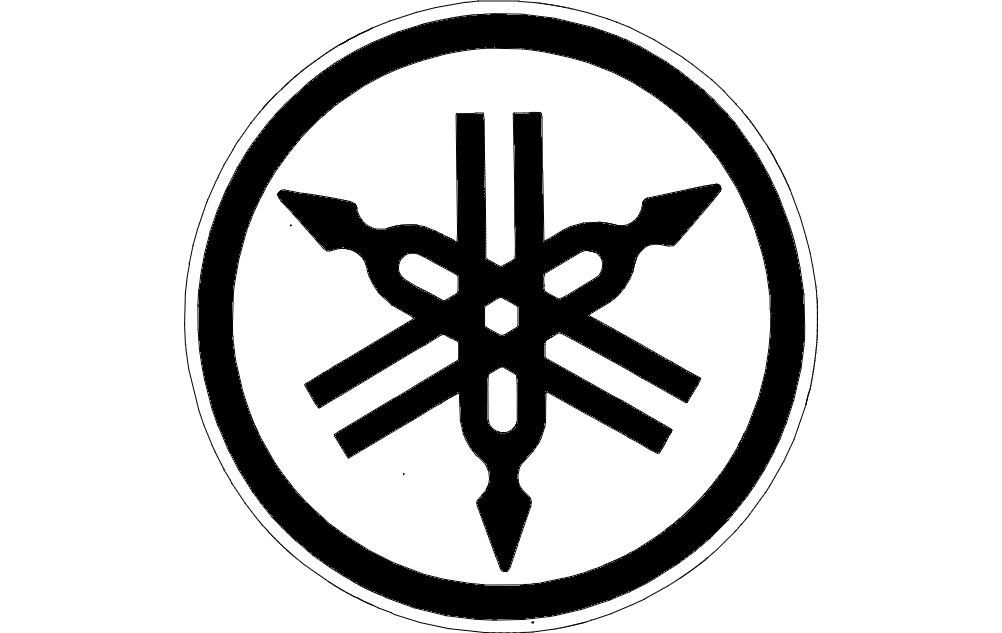 1002x633 Yamaha Logo Vector Dxf Free Download