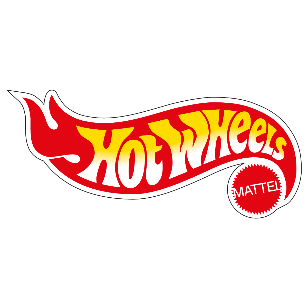 1200x1200 Hot Wheels Mattel Logo Vector Free Vector Silhouette