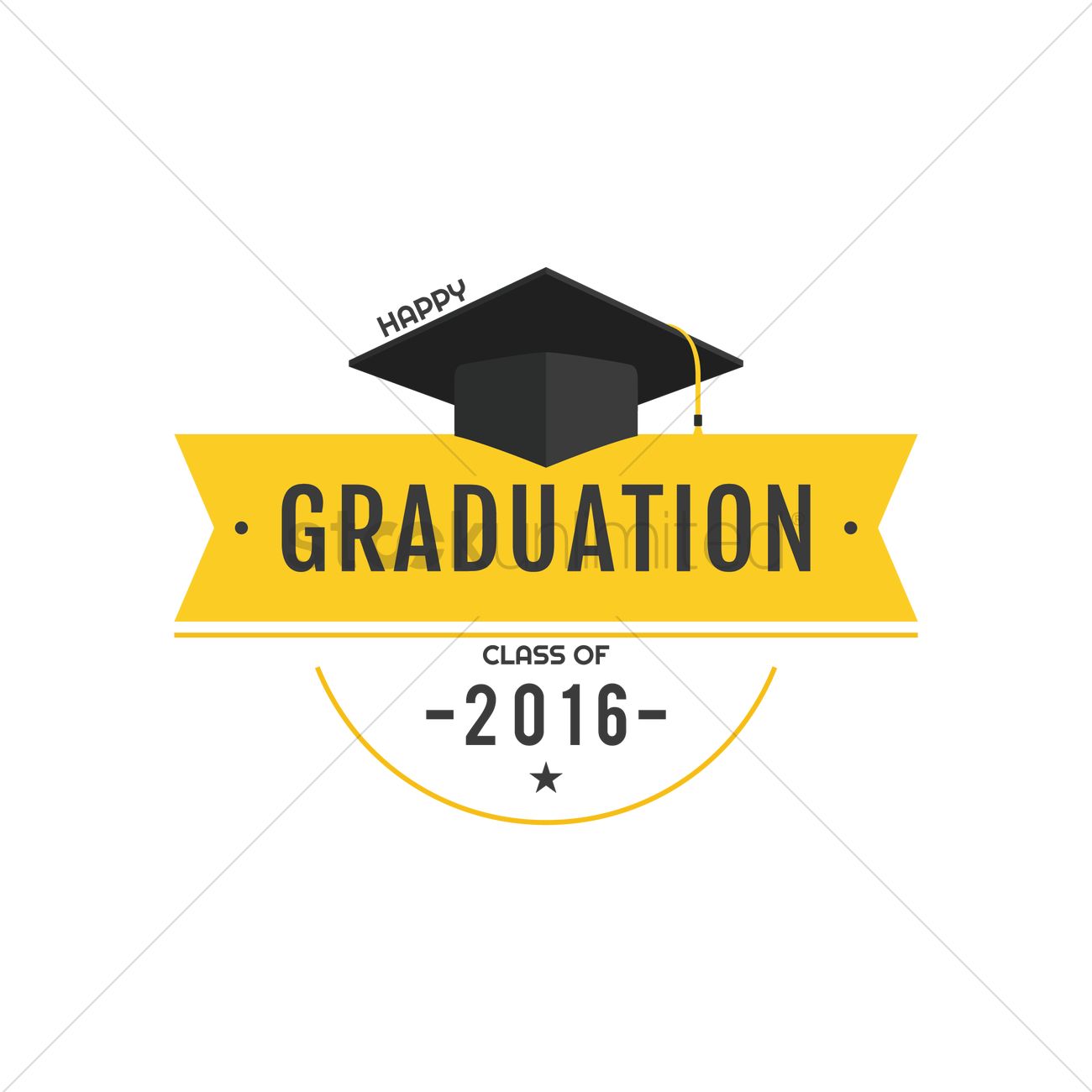 1300x1300 Happy Graduation Class Of Vector Image
