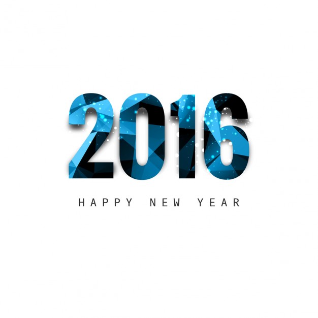 626x626 Shiny Polygonal New Year Text Vector Free Download