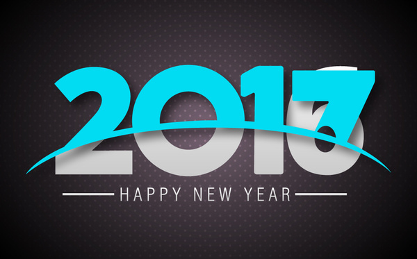 600x373 New Year Template With Numbers Transforming Illustration Free