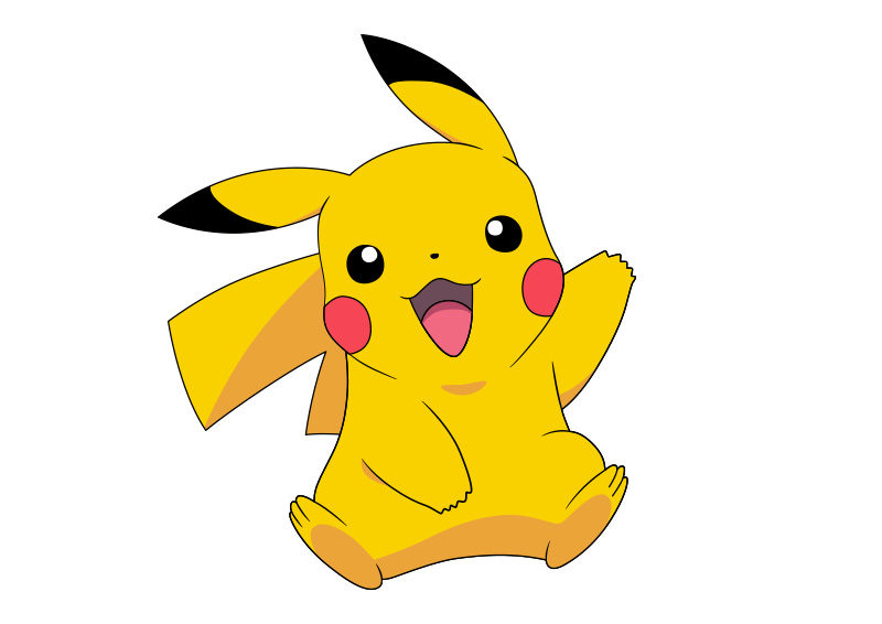 800x566 Pikachu Vector