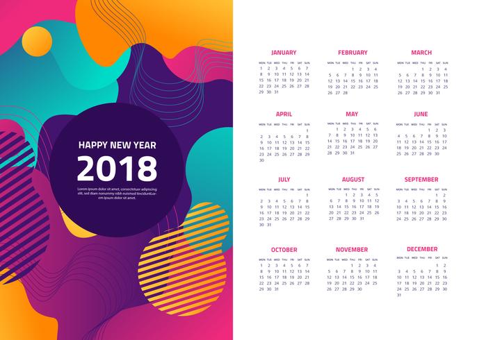 686x490 Free Abstract Calendar Vector