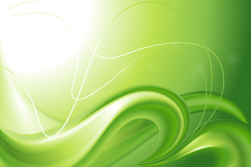 500x333 Abstract Wavy Green Eco Style Background Vector