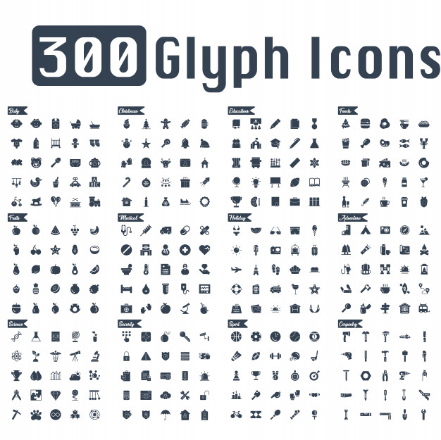 626x625 Glyph Icons Vector Vector Premium Download