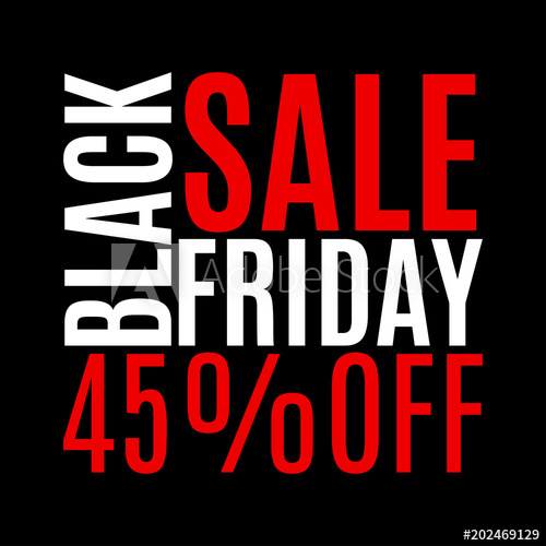 500x500 Percent Price Off Black Friday Sale Banner Discount