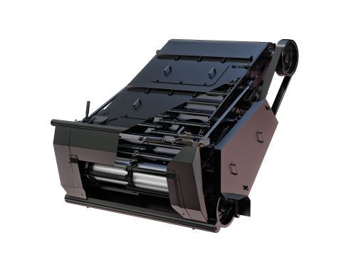 500x375 Grain Combine Harvester Single Drum