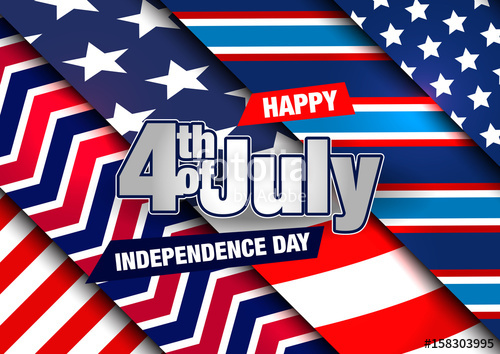 Of July Fourth Of July Banner Happy Independence Day Vector 500x354 Of July Fourth Of July Banner Happy Independence Day Vector