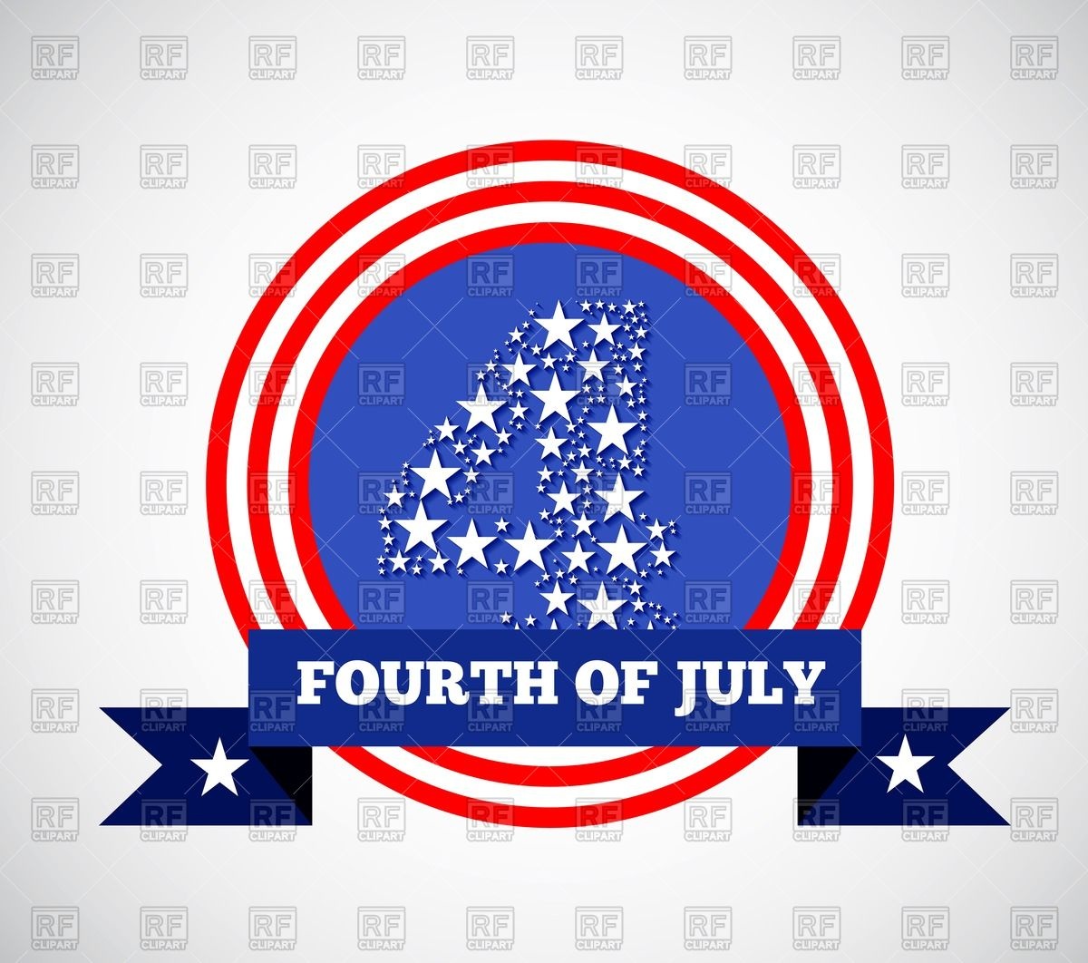 Fourth Of July Round Emblem 1200x1062 Fourth Of July Round Emblem