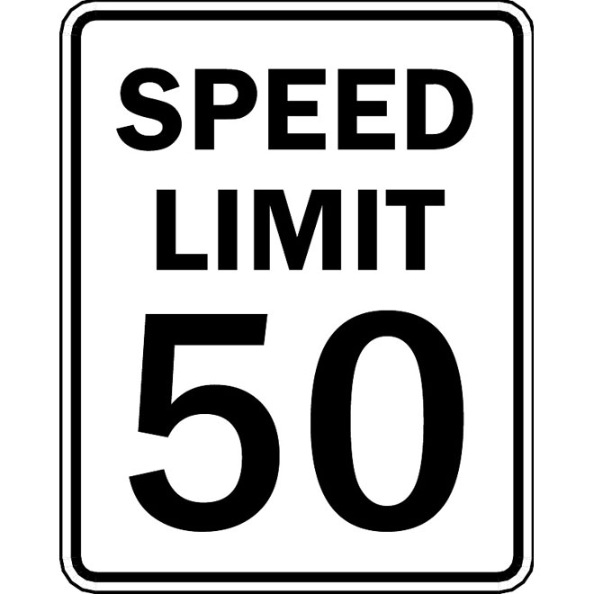 660x660 Speed Limit Road Vector Sign