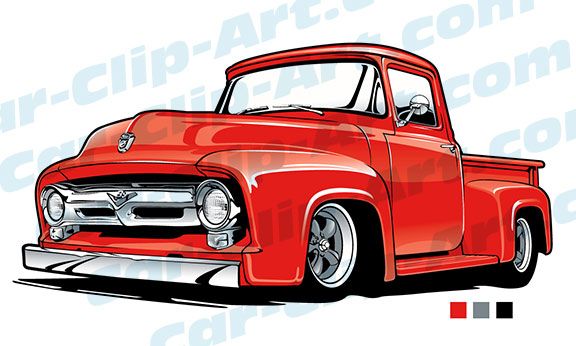 576x346 Ford Truck Vector Clip Art Sweet Rides Classic Ford Trucks