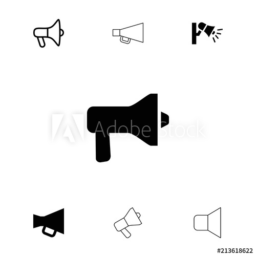 Collection Of Shout Filled And Outline Icons 500x500 Collection Of Shout Filled And Outline Icons