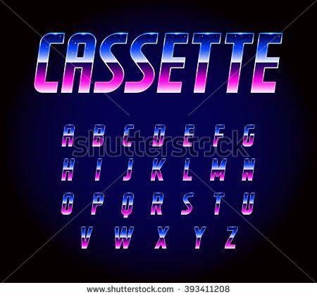 450x422 Retro Futurism Sci Fi Font Alphabet Vector Fonts Sci Fi