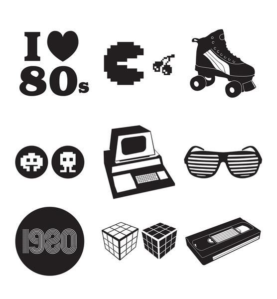 556x600 Retro Vector Elements Clip Arts, Free Clip Art