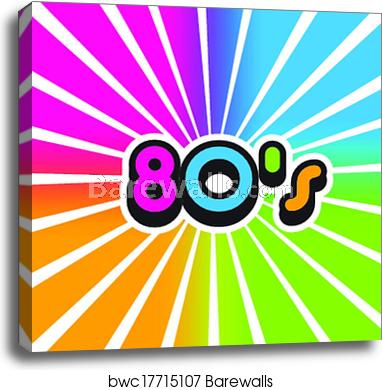 382x390 Vector Vintage Color Background, Canvas Print Barewalls