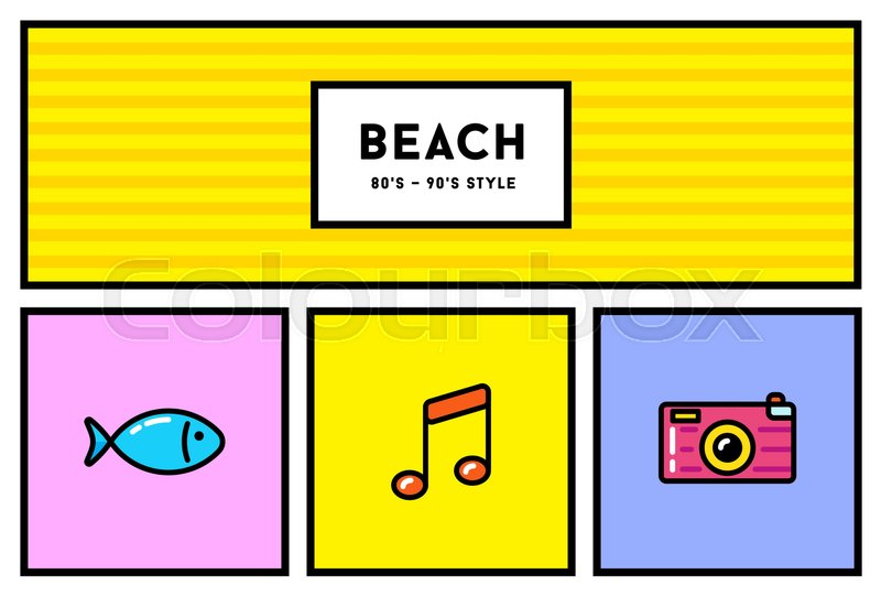 800x541 Vector Or Stylish Icon Set Stock Vector Colourbox