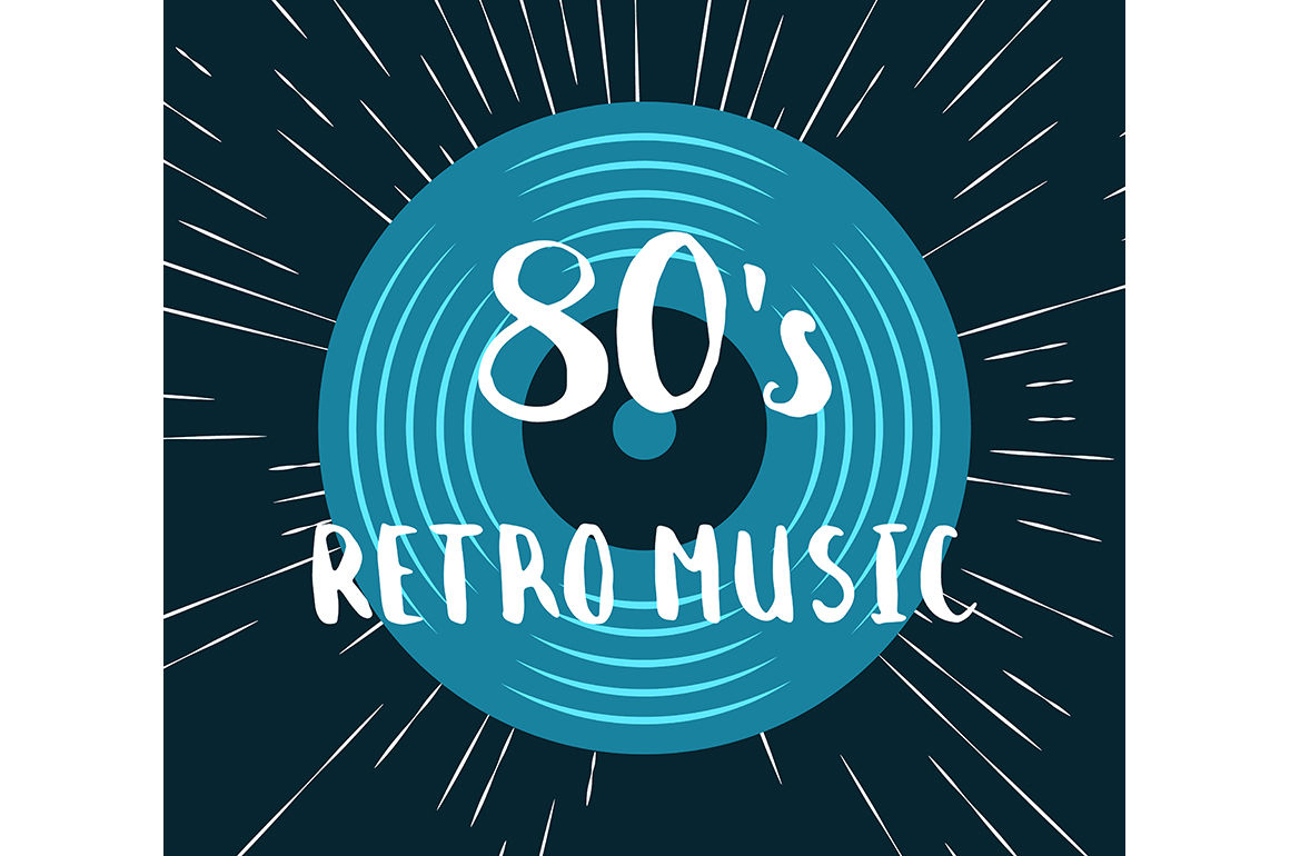 1160x770 Vector Retro Music Vinyl Record Illustration