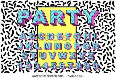 450x309 Retro Alphabet Font Vintage Alphabet Vector Old