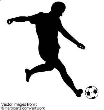 335x355 Football Player Vector