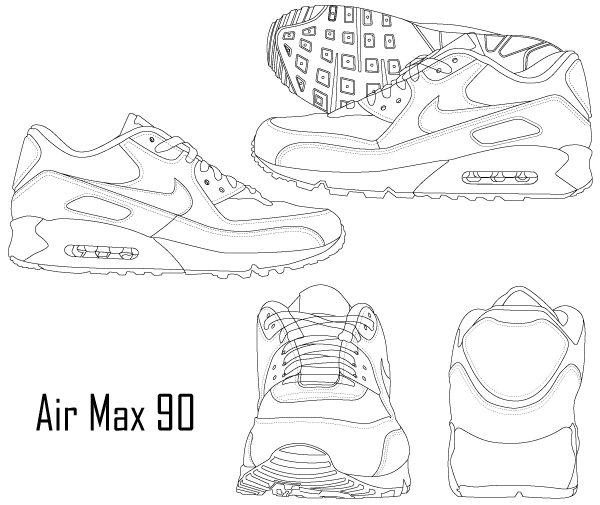 600x505 Nike Air Max Sneaker Boot Free Vectors In Nike Air Max