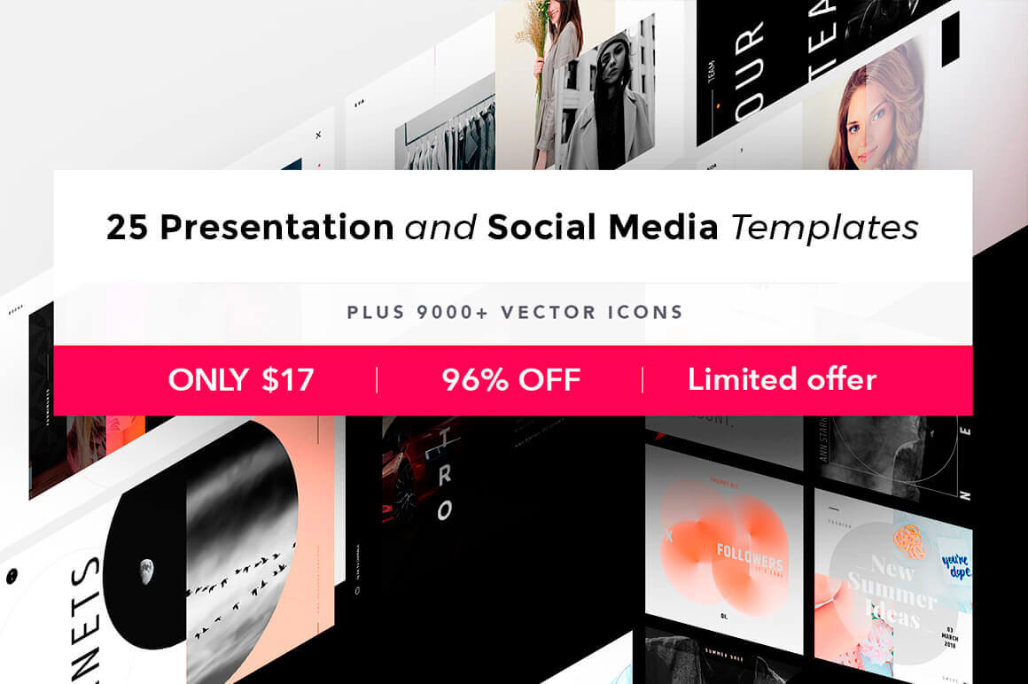 1160x772 Presentation And Social Media Templates, Plus Vector