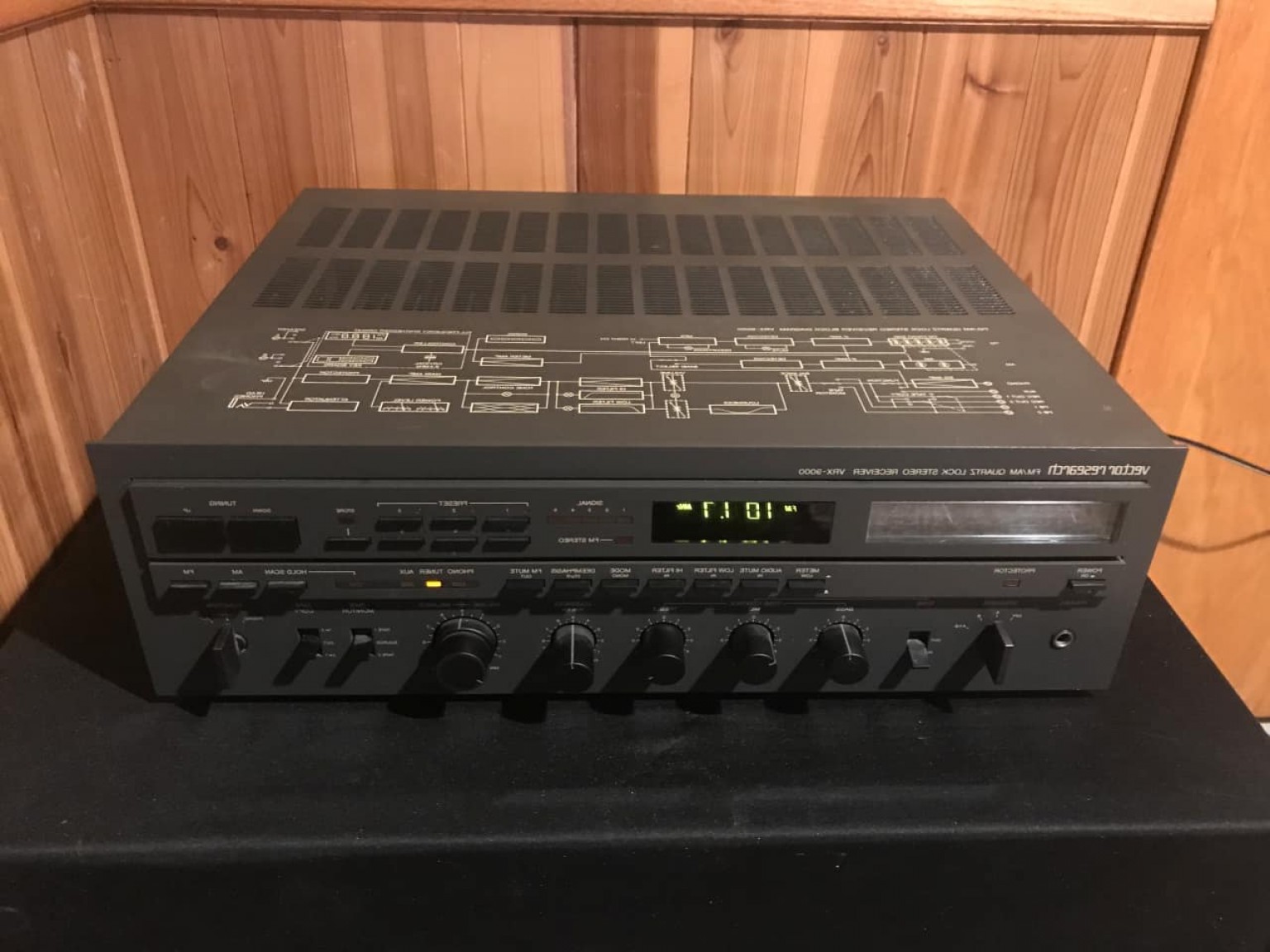 1536x1152 Vector Research Vrx Am Fm Vintage Digital Stereo Receiver Black